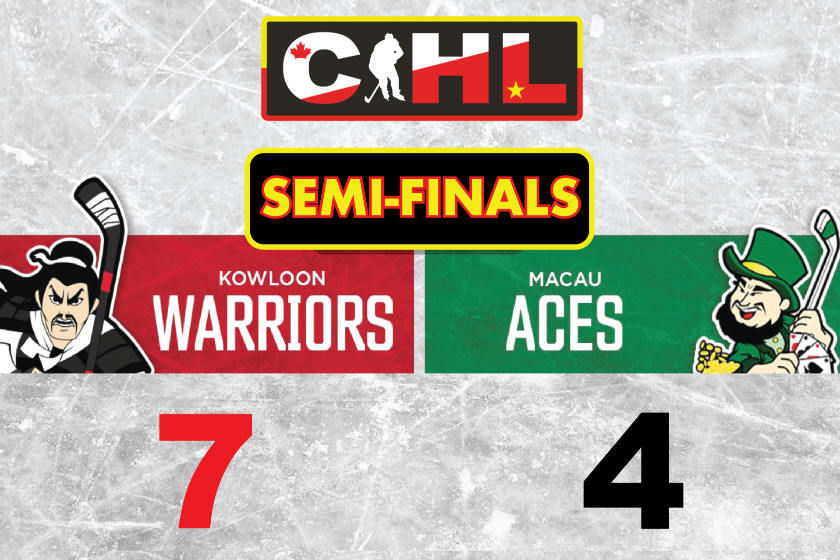 Warriors Advance to CIHL Finals with 7-4 Win over Aces