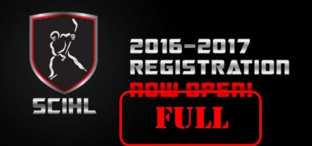 2016-2017 SCIHL Registration is FULL!   Accepting Waiting List. 