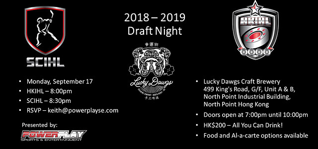 2018-2019 SCIHL Draft